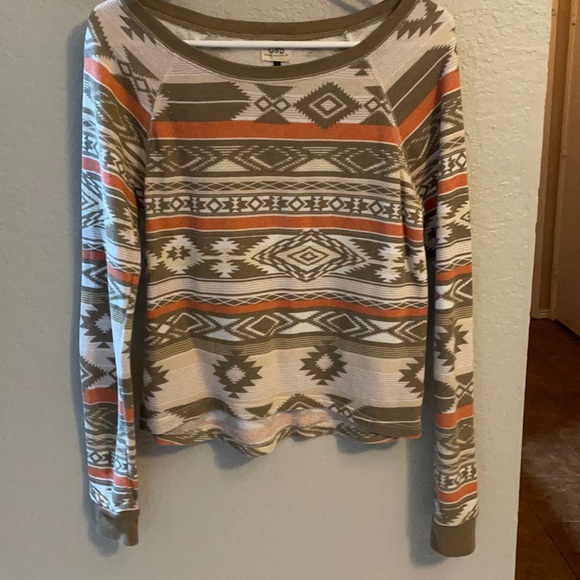 check and stripe Sweaters - Juniors sweater